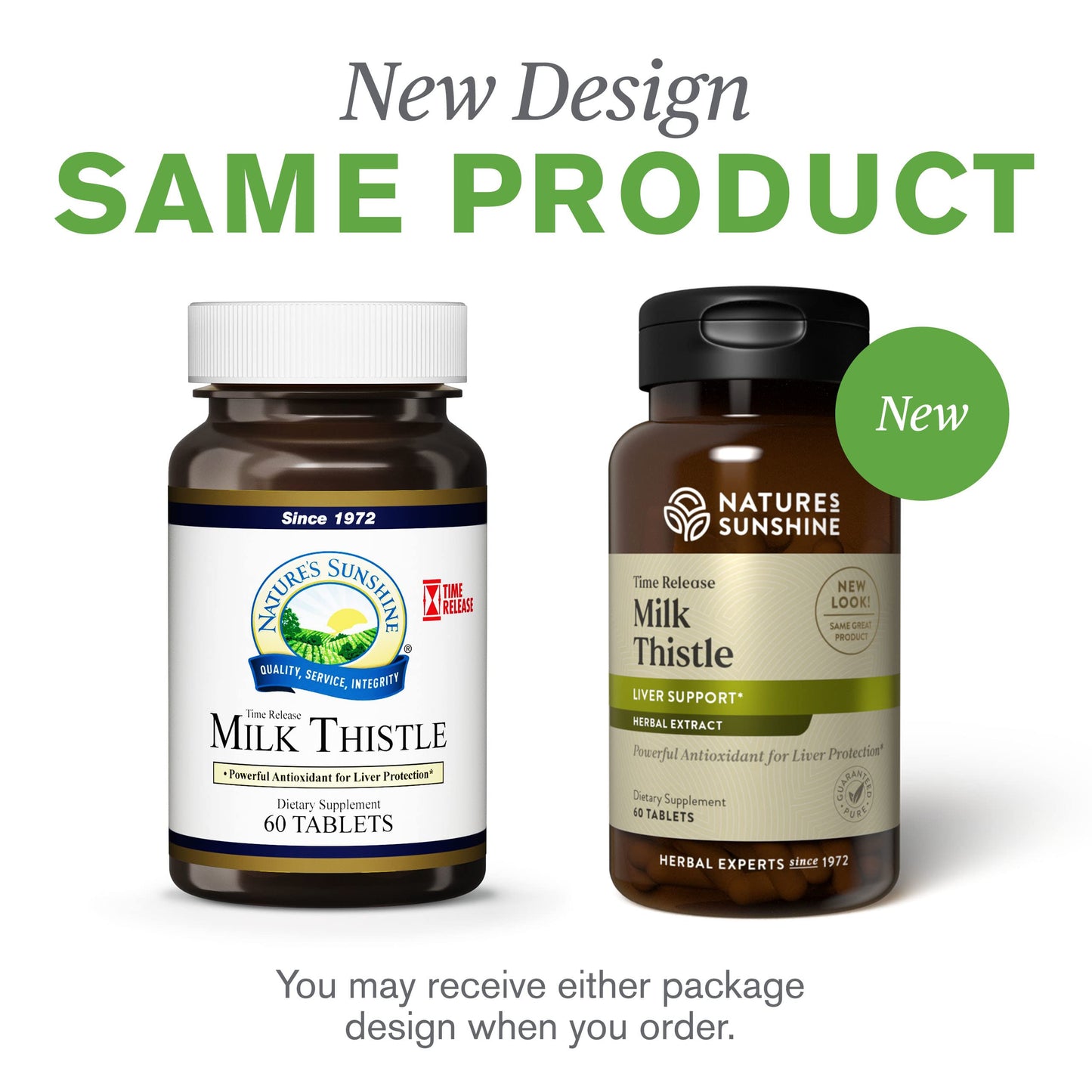 Nature's Sunshine Milk Thistle - 60 Time-Release Tablets | Digestive Support, Liver Health, Antioxidant