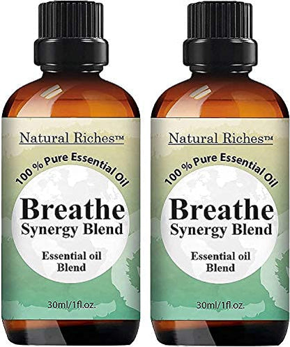 Natural Riches Breathe Essential Oil Blend – Breathe Easy 2x30 ml