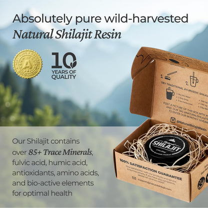 NATURAL SHILAJIT Resin (20g) – Genuine Altai Shilajit, DBP-Verified, Lab Tested