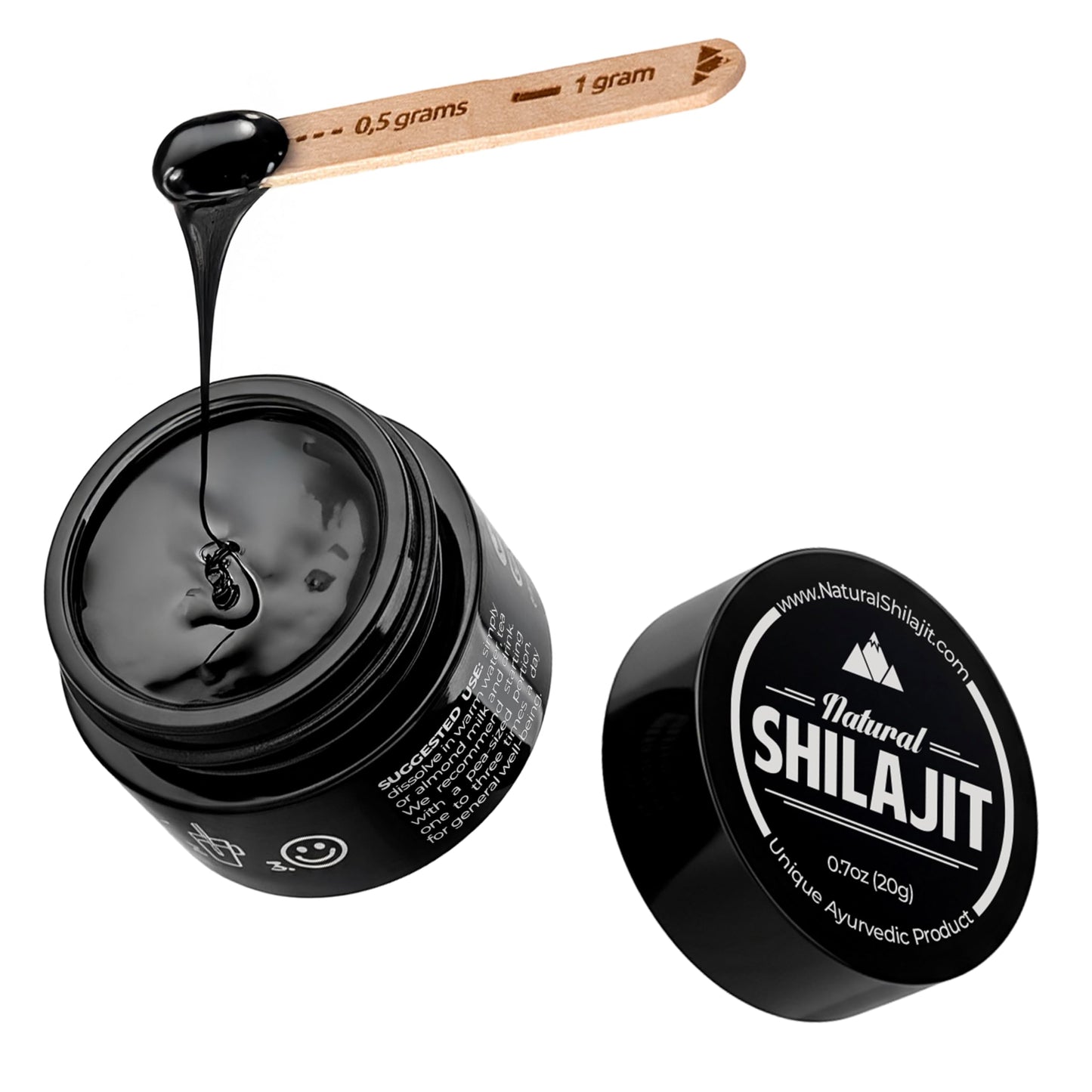 NATURAL SHILAJIT Resin (20g) – Genuine Altai Shilajit, DBP-Verified, Lab Tested