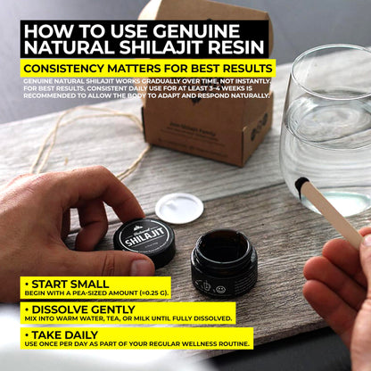 NATURAL SHILAJIT Resin (20g) – Genuine Altai Shilajit, DBP-Verified, Lab Tested