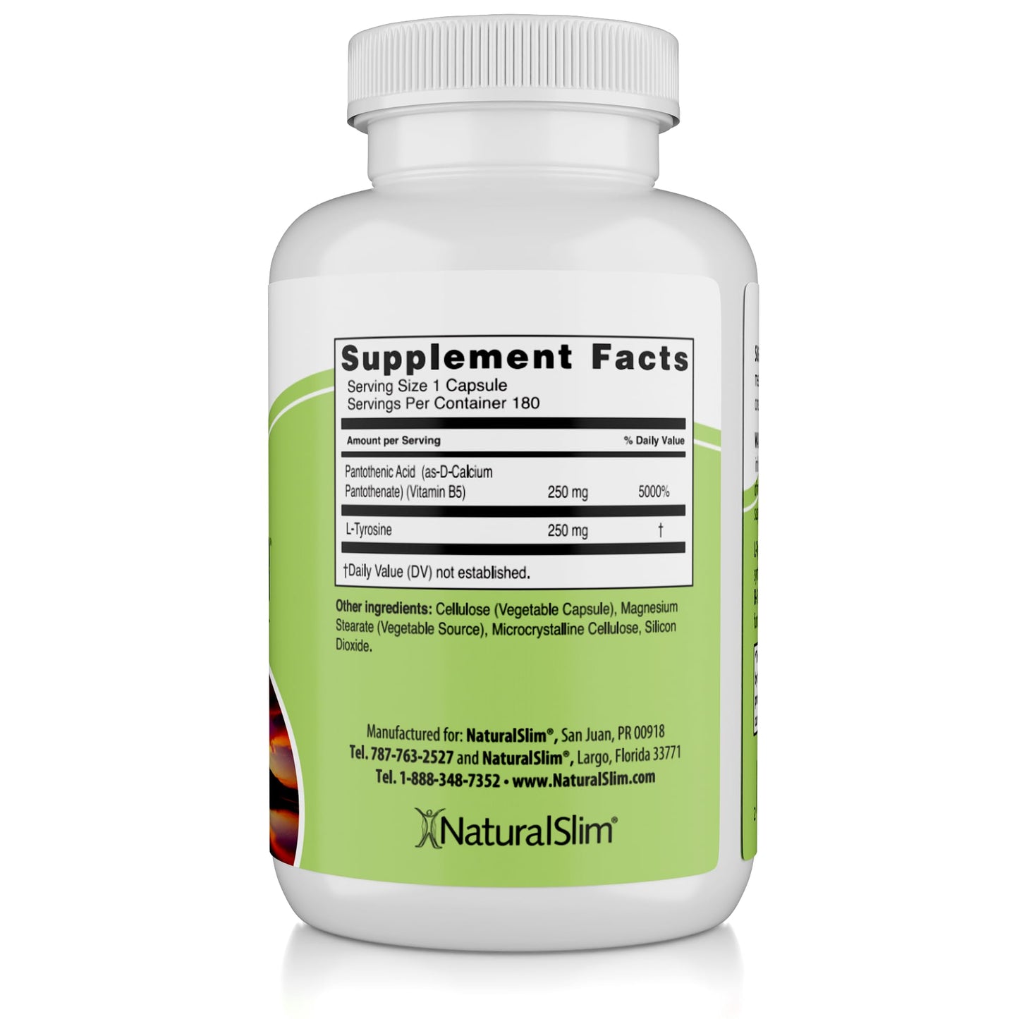NaturalSlim Stress Defender – Cortisol Support, Craving Control & Sleep & Metabolism (180 Veg Capsules)