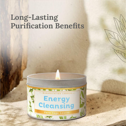 Magnificent 101 Sage Candle 6oz – 35h Burn, Natural Soy for Manifestation