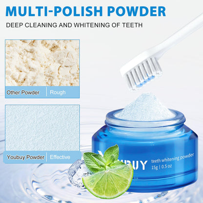 Teeth Whitening Powder – Natural Teeth Whitener | Instant Whitening & Fresh Breath (2PCS)