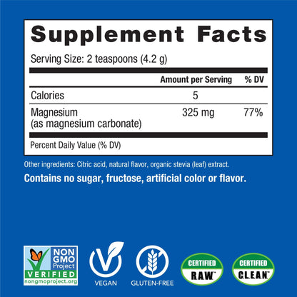 Natural Vitality CALM Magnesium Drink Mix – Cherry Flavor, 8 oz | Gluten Free, Vegan, Non-GMO