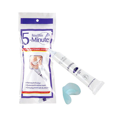 5 Pack Natural White 5-Minute Teeth Whitening Kits – Fast Home Whitening