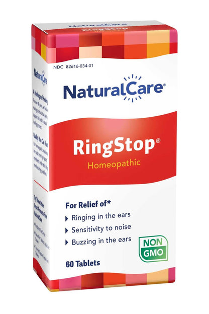 NaturalCare RingStop Homeopathic Tablets 60ct – Ear Ringing Relief
