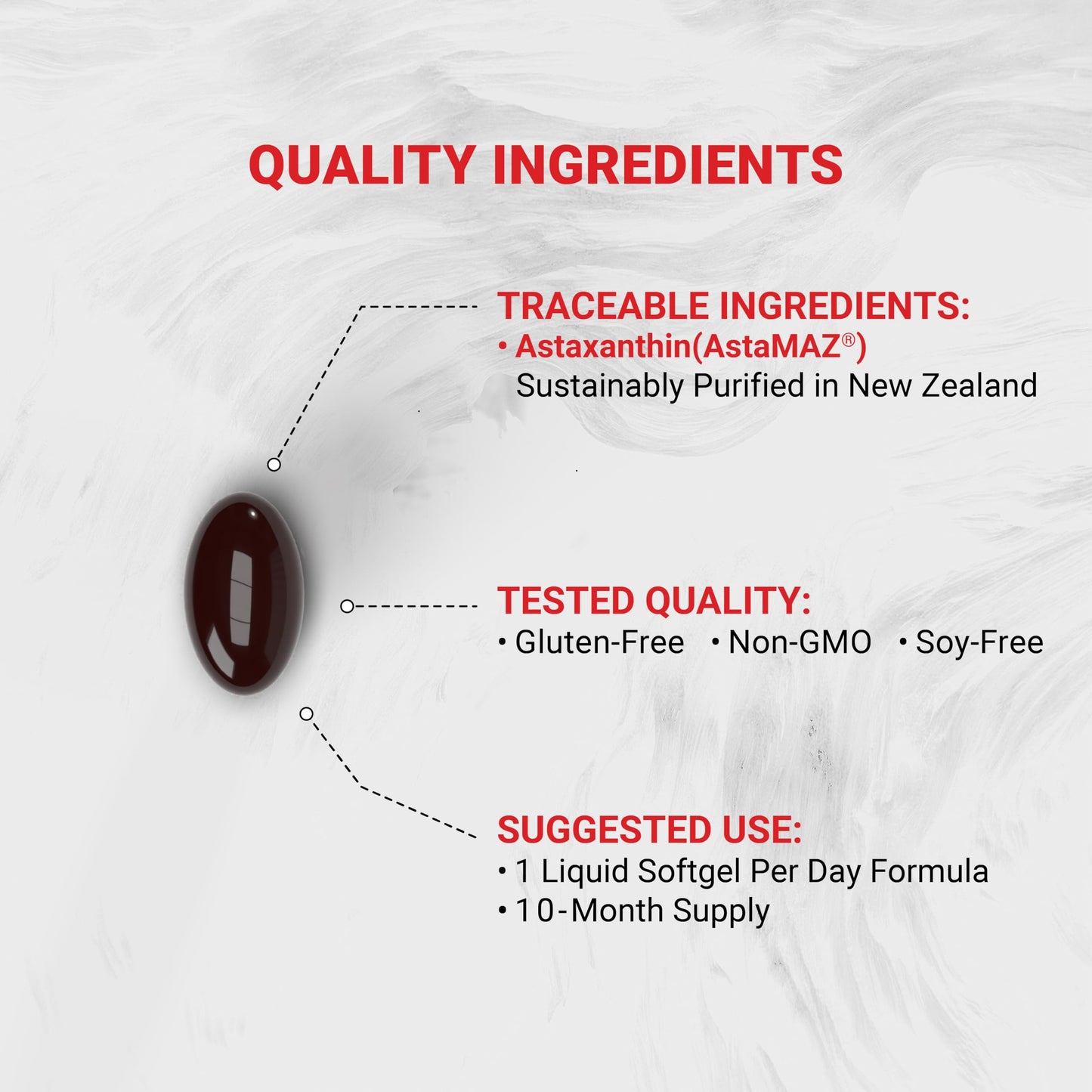 Naturalis New Zealand Astaxanthin – 6mg Mini-Softgels | Non-GMO, Gluten & Soy Free | 300 Softgels