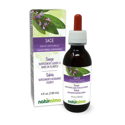 Naturalma Sage Leaf Tincture (Salvia officinalis) - Alcohol-Free 4 fl oz