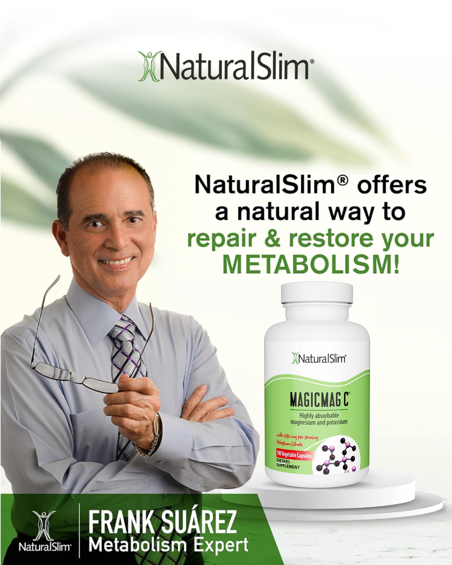 MagicMag C by NaturalSlim – Magnesium Citrate with Potassium for Sleep & Muscle Relaxation