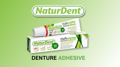 NaturDent Denture Adhesive – Natural, Zinc-Free, Paraben-Free, Strong Hold