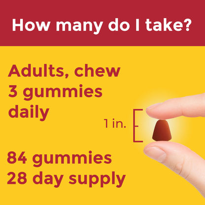 Nature Made Advanced Multivitamin Gummies 50+ for Him – 84-Count (28-Day) Men’s Gummies with Magnesium Citrate, Vitamin D3, Zinc