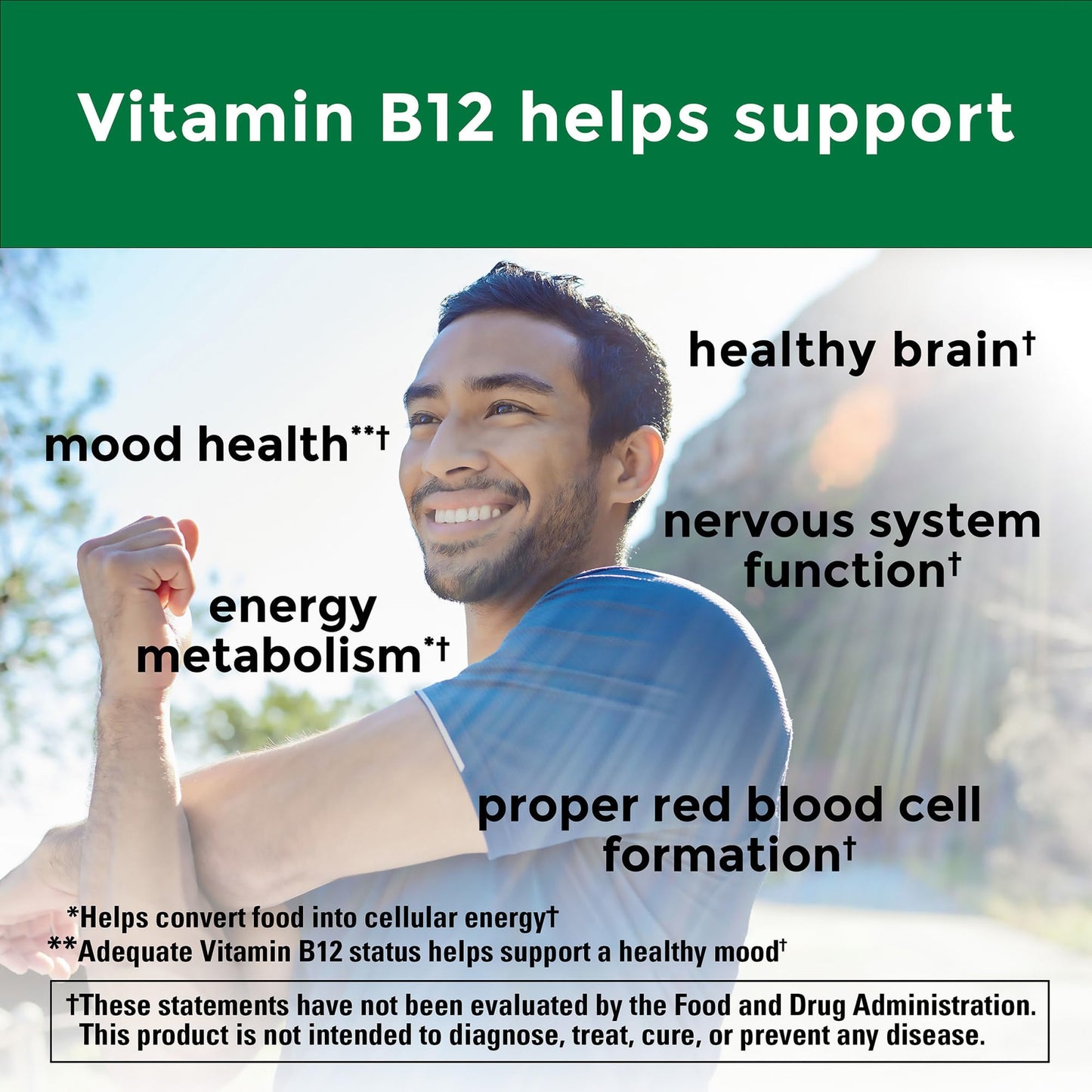 Nature Made Vitamin B12 1000 mcg Time Release Tablets – 75 Day Supply