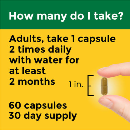 Nature Made Better Absorption Berberine Phytosome Capsules – 1100 mg Daily, 60 Capsules