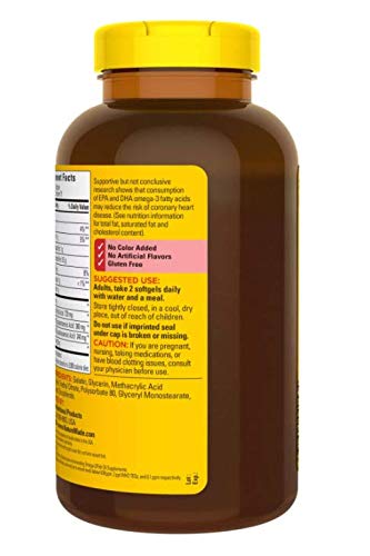 Nature Made Fish Oil Burp-Less 1200 mg Omega-3, 150-Count