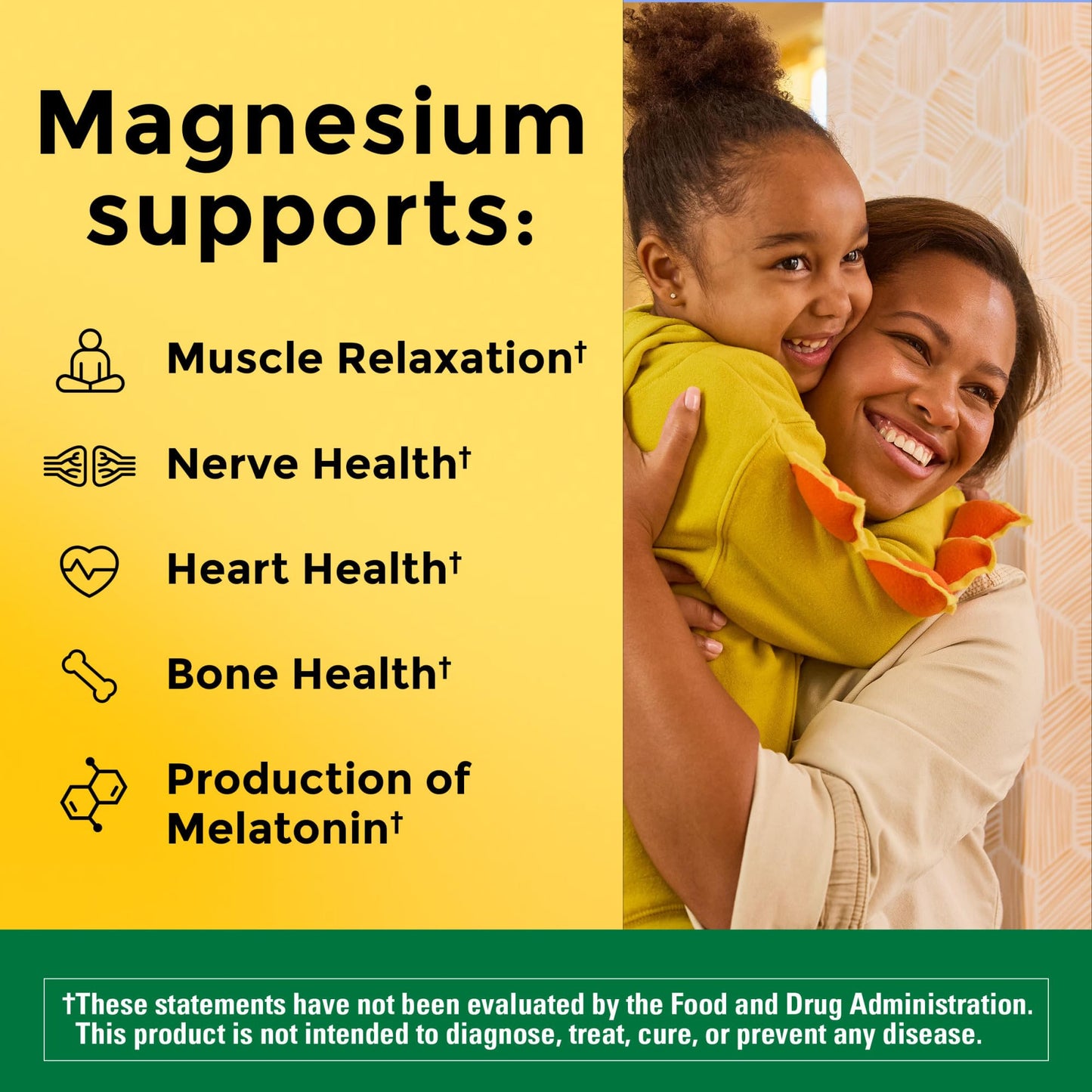 Nature Made High Absorption Magnesium Citrate 200 mg Gummies – 60 Count
