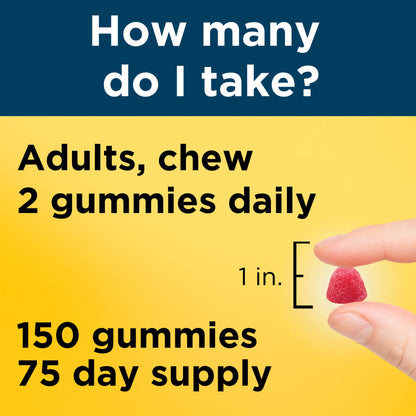 Nature Made Men's Multivitamin Gummies with Omega-3 - 150 Gummies, 75-Day Supply