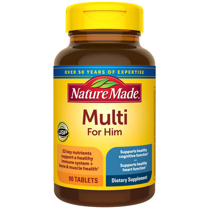 Nature Made Multivitamin For Him – No Iron, 90 Tablets, 90-Day Supply