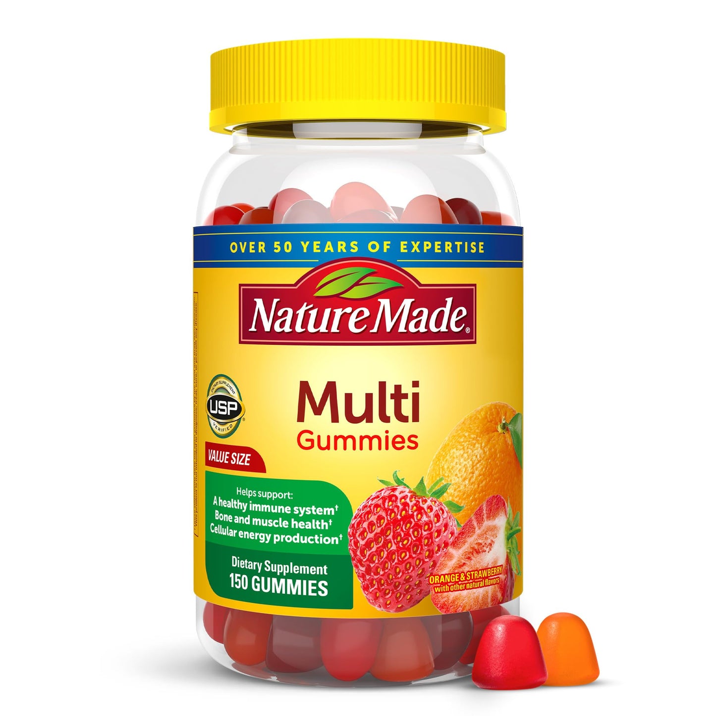 Nature Made Multivitamin Gummies – Men's & Women's Daily Vitamin, 150 Count (75 Day Supply)