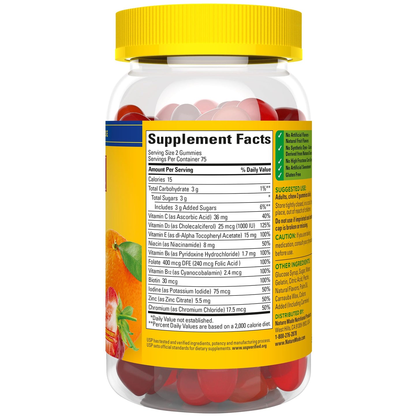 Nature Made Multivitamin Gummies – Men's & Women's Daily Vitamin, 150 Count (75 Day Supply)
