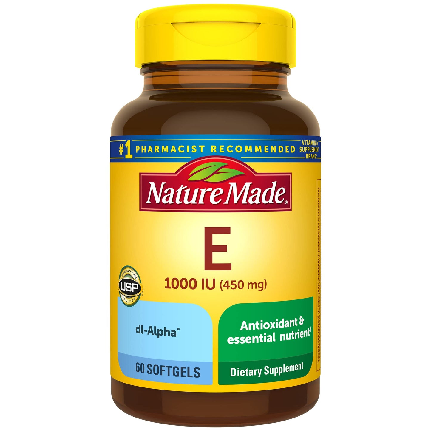 Nature Made Vitamin E 450 mg dl-Alpha Softgels – 3-Pack Antioxidant Support