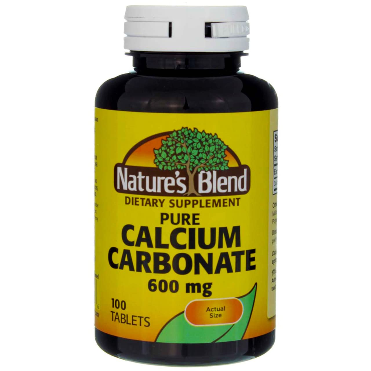 Nature's Blend Calcium Carbonate 600mg Tablets - 100 ct (Pack of 2)