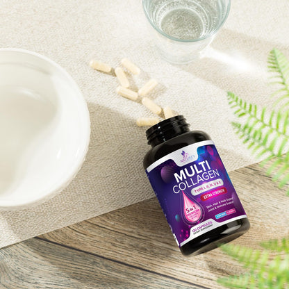 Multi Collagen 2400 mg — Types I, II, III, V & X | 120 Capsules