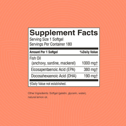Nature's Sunshine Super Omega-3 EPA 180 Softgels | Fish Oil Supplement