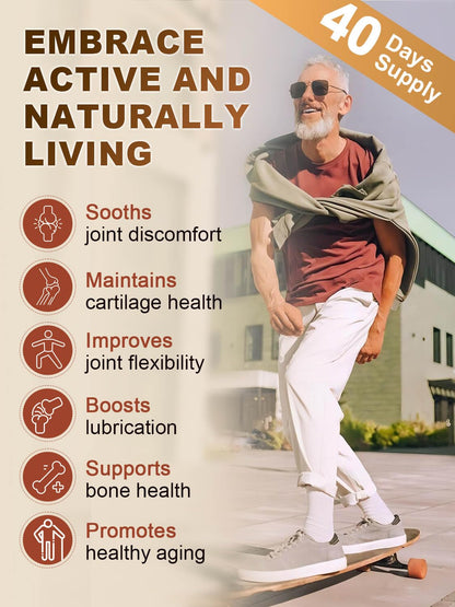 NATURE TARGET Glucosamine Chondroitin Joint Support – MSM, Collagen & Turmeric, Shellfish-Free, 120 Caps (Pack of 2)