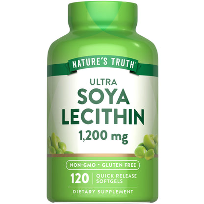 Nature's Truth Ultra Soy Lecithin 1200 mg - 120 Softgels, Non-GMO & Gluten Free