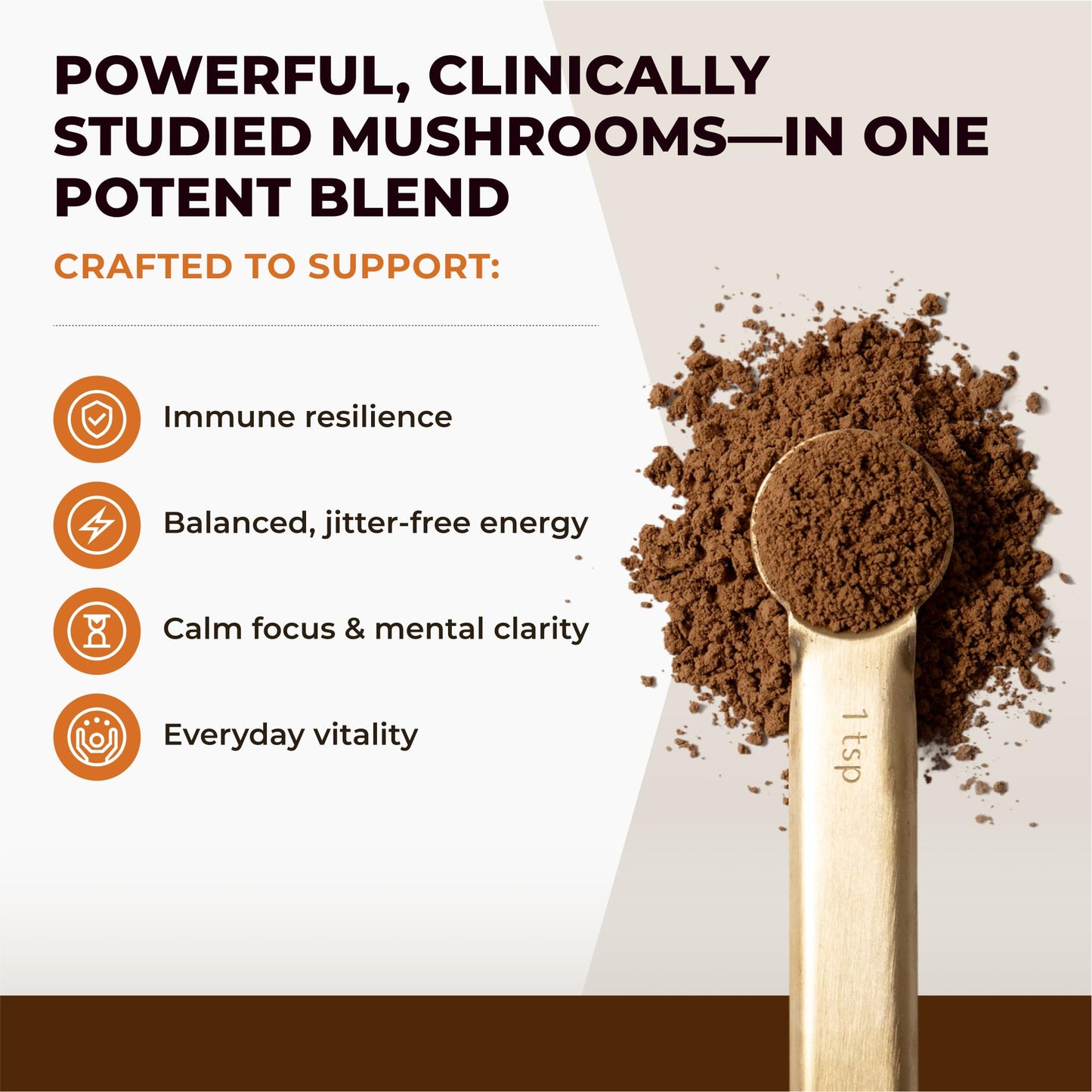 Naturealm Sacred 7 Mushroom Powder – 7-in-1 Blend (7 Month Supply) for Immune Support, Focus & Energy | Coffee Enhancer