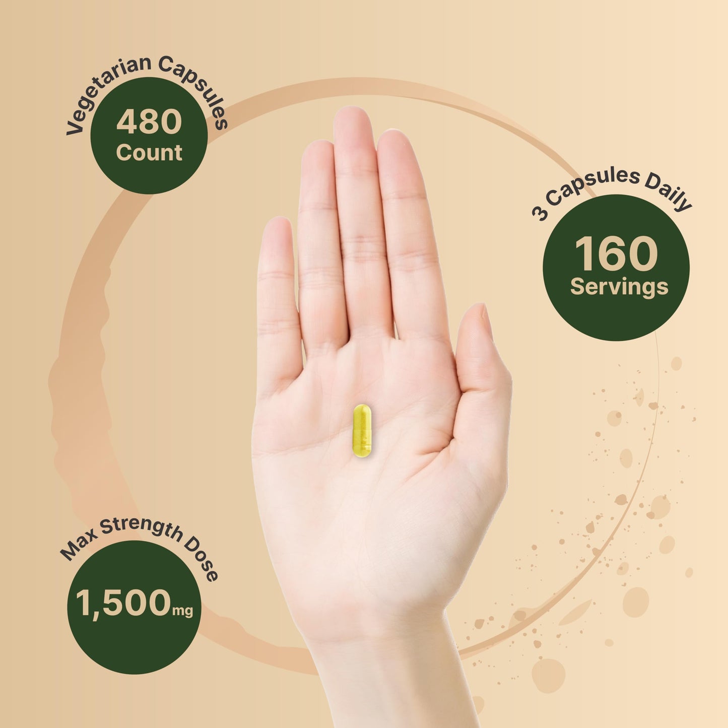 NatureBell Berberine 1500mg with Cinnamon & Turmeric – 2 Pack Veggie Capsules | 97% Pure Berberine HCl