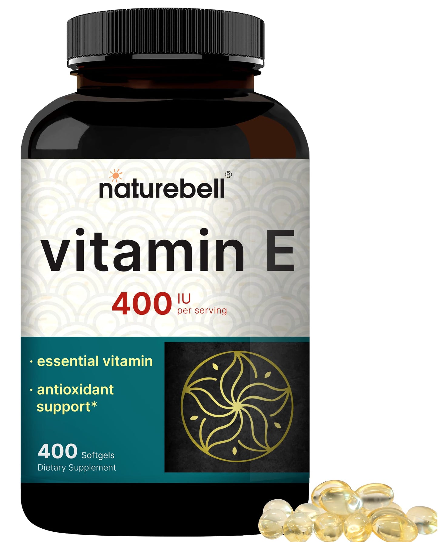 NatureBell Vitamin E Softgels 400 IU – 400 Count, Non-GMO