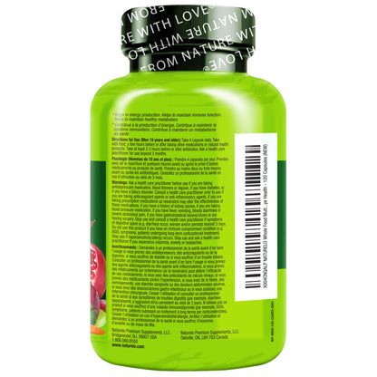 NATURELO Mens Multivitamins – Whole Food Multivitamin for Men | 120 Vegetarian Capsules