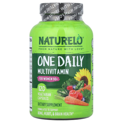 Naturelo One Daily Multivitamin for Women 50+ (Iron Free) – Menopause Support