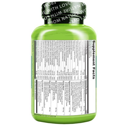Naturelo Whole Food Multivitamin for Women – Plant-Based Vitamins, Organic Extracts & Vegan, Non-GMO
