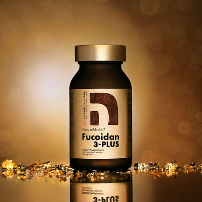 NatureMedic Fucoidan 3-Plus Brown Seaweed Immunity Supplement – 3 Types of High Purity Fucoidan | 160 Veg Capsules | Made in Japan