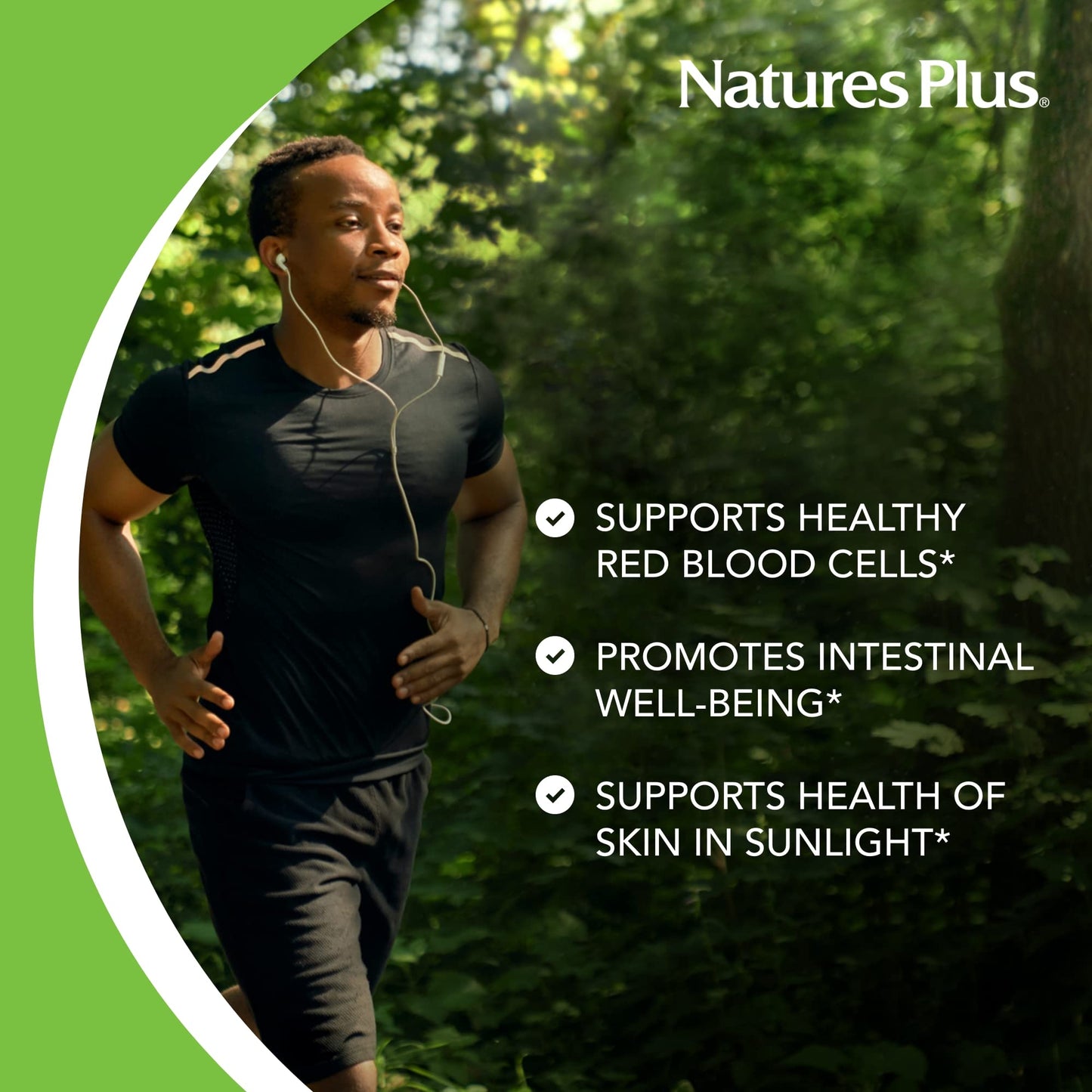 NaturesPlus PABA Sustained Release 1000 mg – 60 Veg Tablets (Pack of 2)