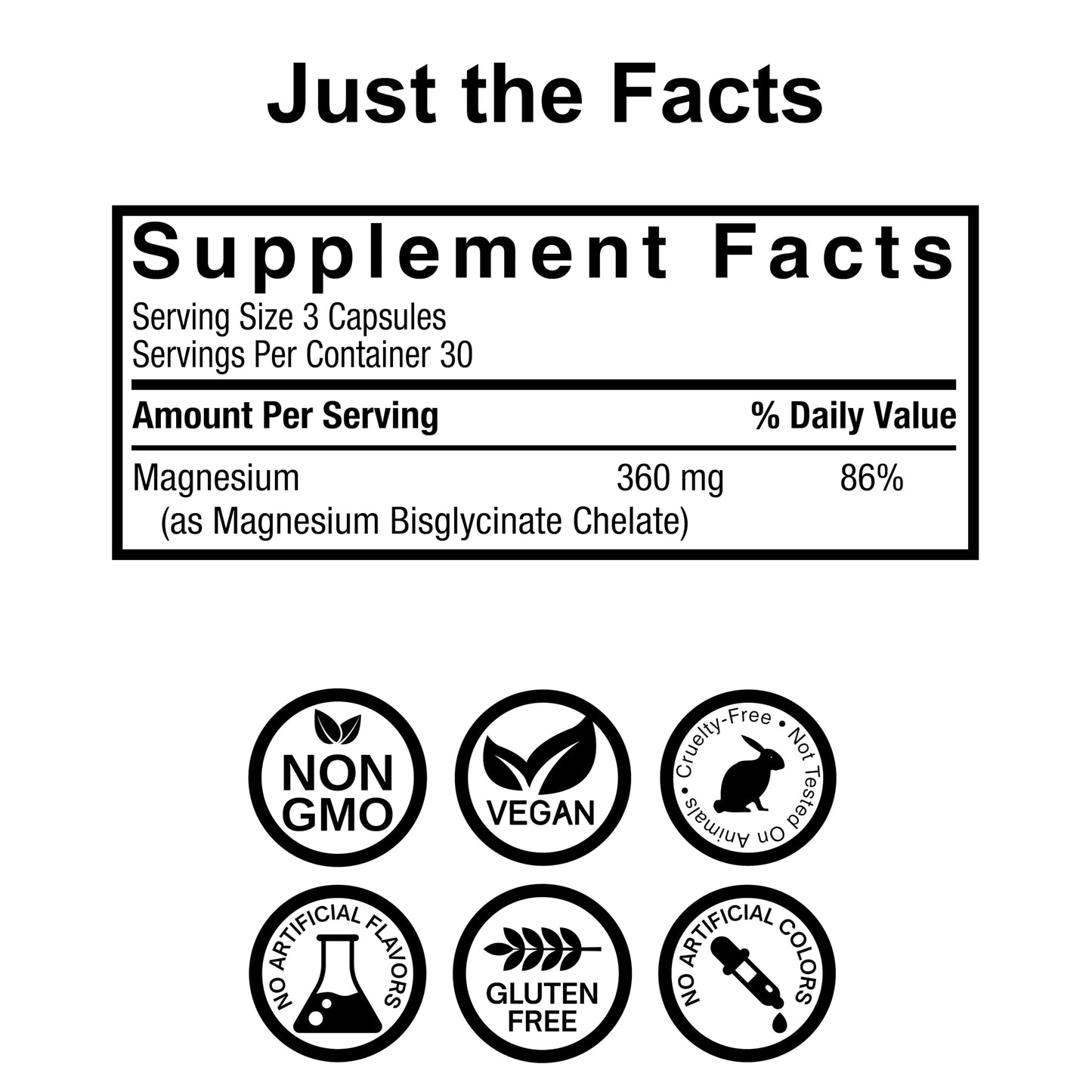 Nature's Answer Magnesium Glycinate Vegetarian Capsules 90 Count | Muscle Function, Relaxation & Stress Support | Vegan, Non-GMO, Made in USA