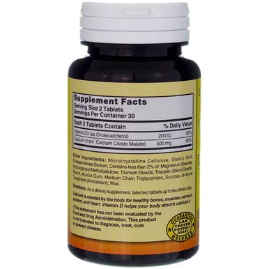 Nature's Blend Calcium Citrate Malate 500 mg - 60 Tabs (Unflavored)