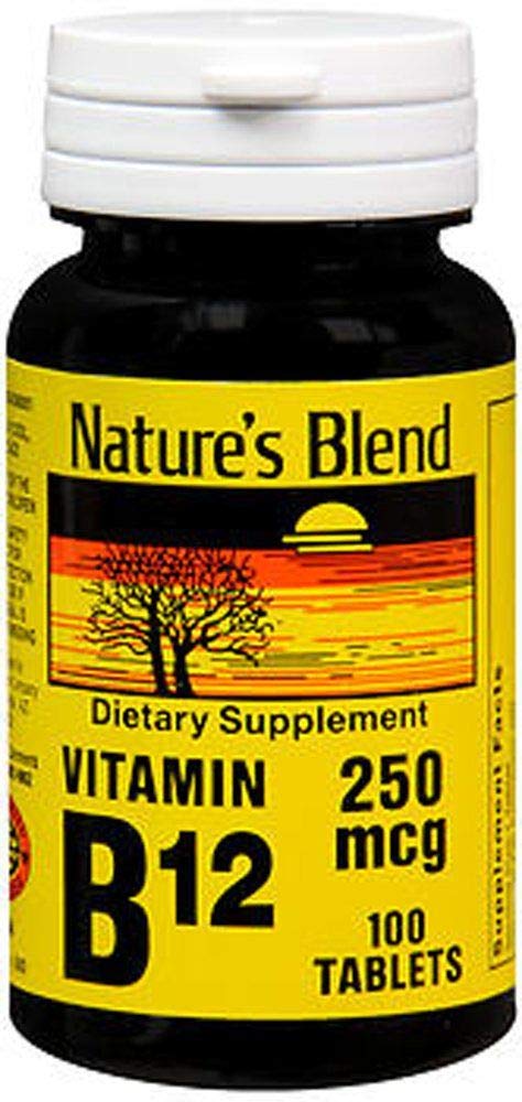 Nature's Blend NAT B Vitamin B-12 TB 250MCG - 100 Count