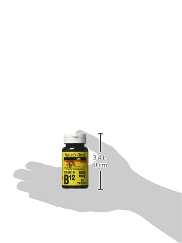 Nature's Blend Vitamin B12 Tablets 1000 mcg - 50 Tabs | Gluten Free