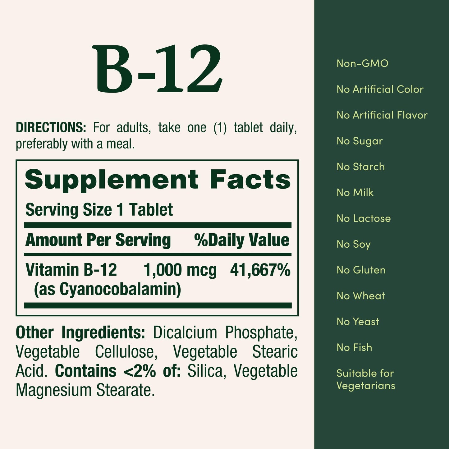 Nature's Bounty Vitamin B12 1000 mcg – Supports Energy Metabolism, 200 Count