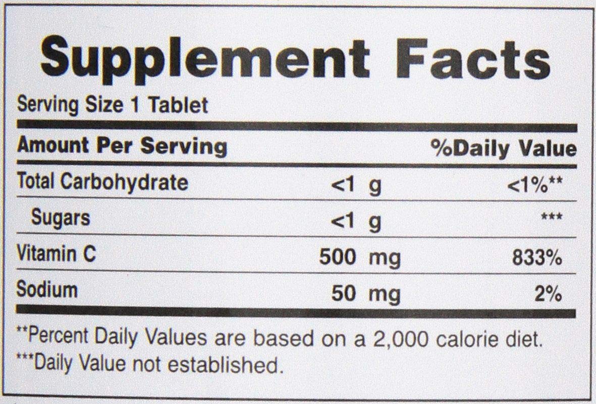Nature's Bounty C-500 mg Chewable Tablets with Rose Hips - 90 Count
