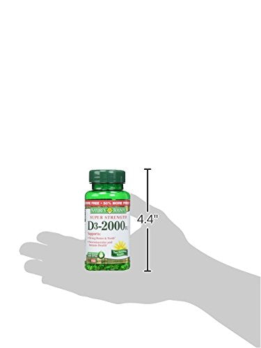Nature's Bounty Vitamin D3 2000 IU Softgels – 150 Count