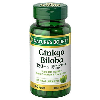 Nature's Bounty Ginkgo Biloba 120mg, 400 Capsules (Pack of 4)