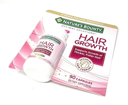 Nature's Bounty Hair Growth Supplement — 1 Per Day, Supports Thicker Hair (90 Capsules)