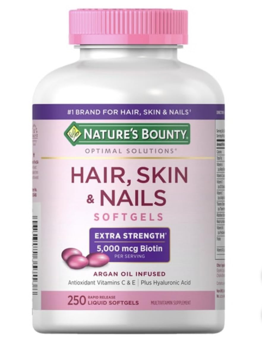 Nature's Bounty Hair, Skin & Nails 250 Softgels – 2 Pack