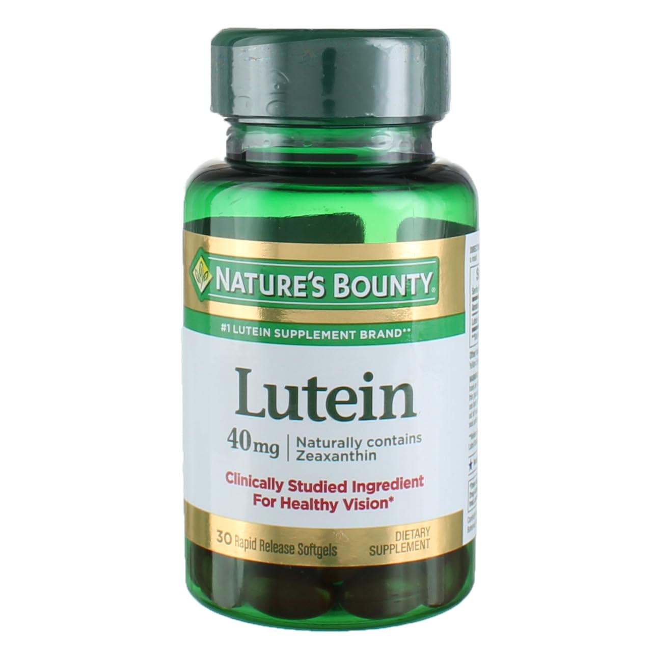 Nature's Bounty Lutein 40 mg Softgels - 30-Count, Pack of 4