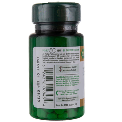 Nature's Bounty Folic Acid 800 mcg Tablets – Maximum Strength, 250 Count (Pack of 6)